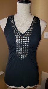 Women's studded tank sz S